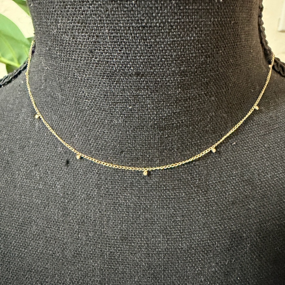 Gorjana Gold Necklace with Subtle Charms